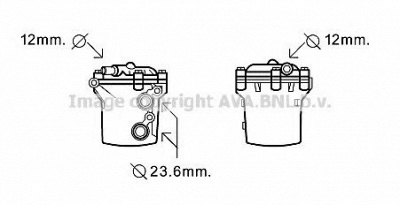 AVA QUALITY COOLING ms3541 -  масляный радиатор, двигательное масло